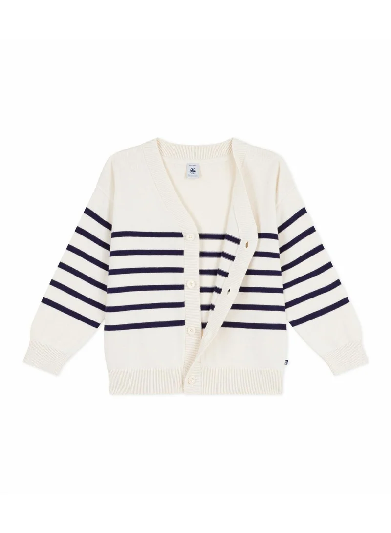 بيتي باتو Children's stripy cotton cardigan